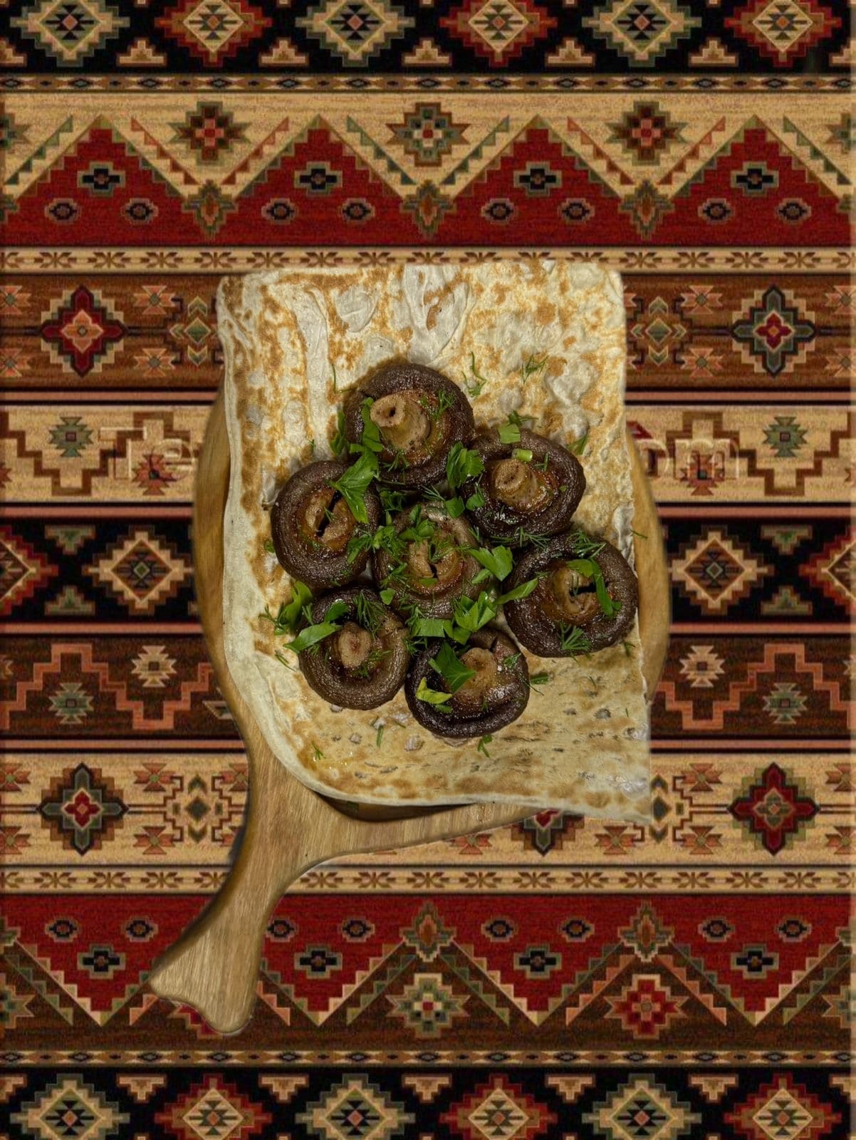 Грибы на мангале