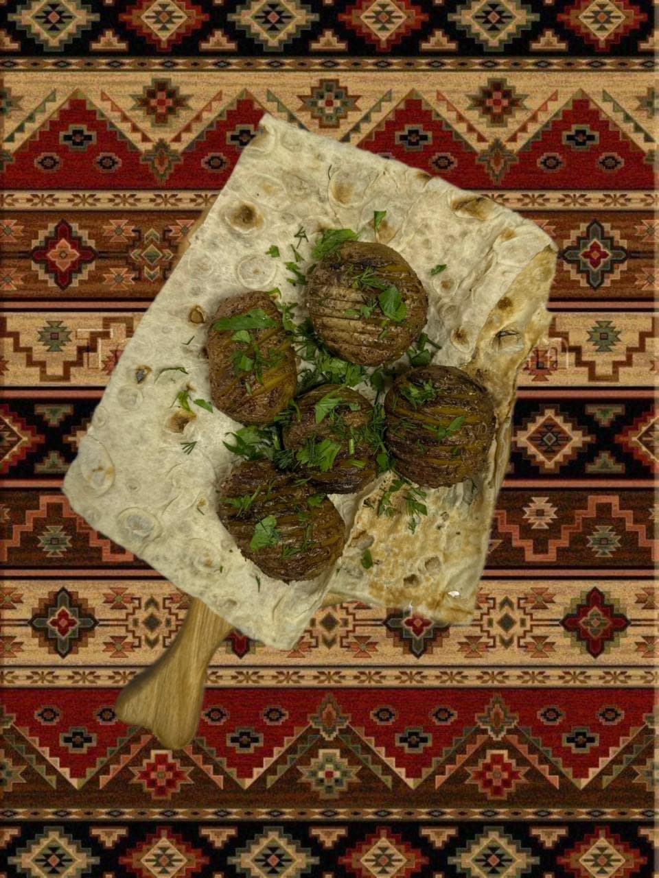 Картофель на мангале