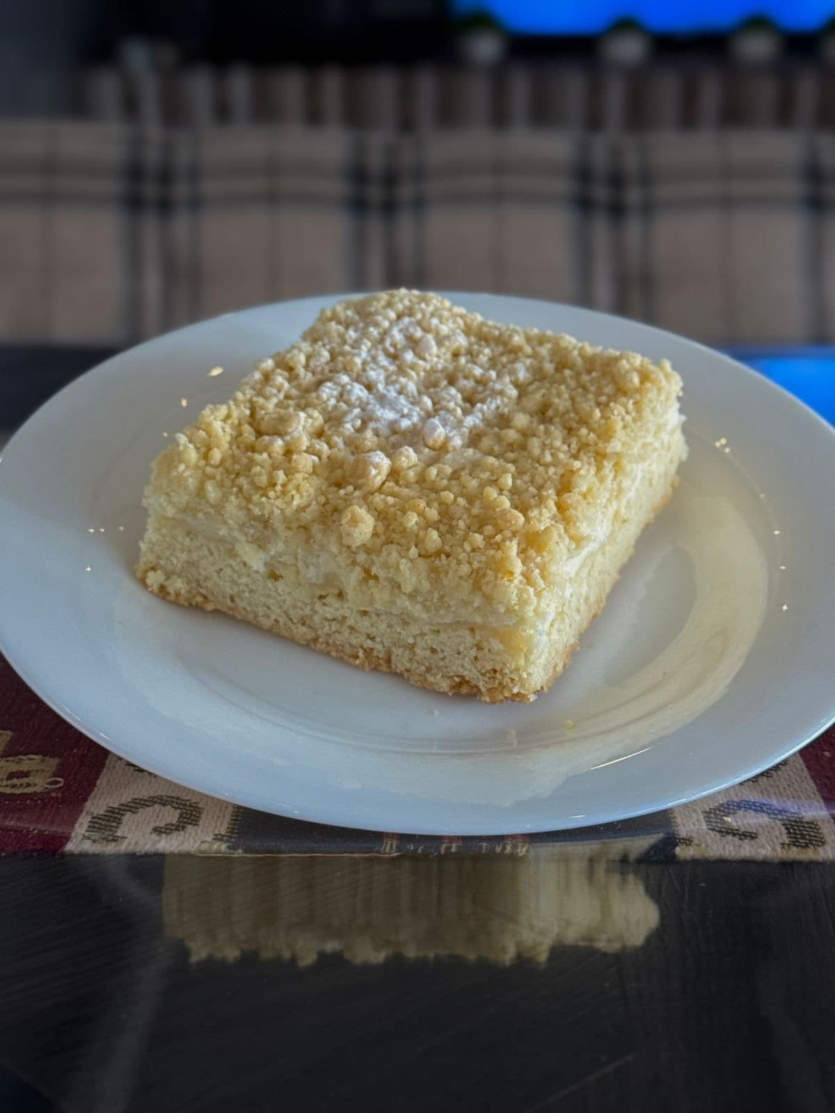 Песочный пирог с творогом