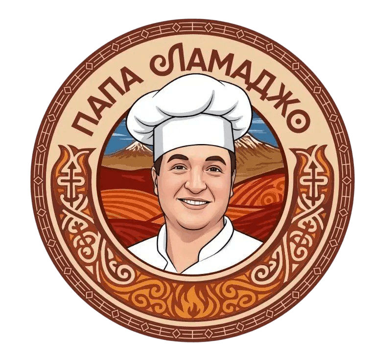 Логотип кафе «Папа Ламаджо»